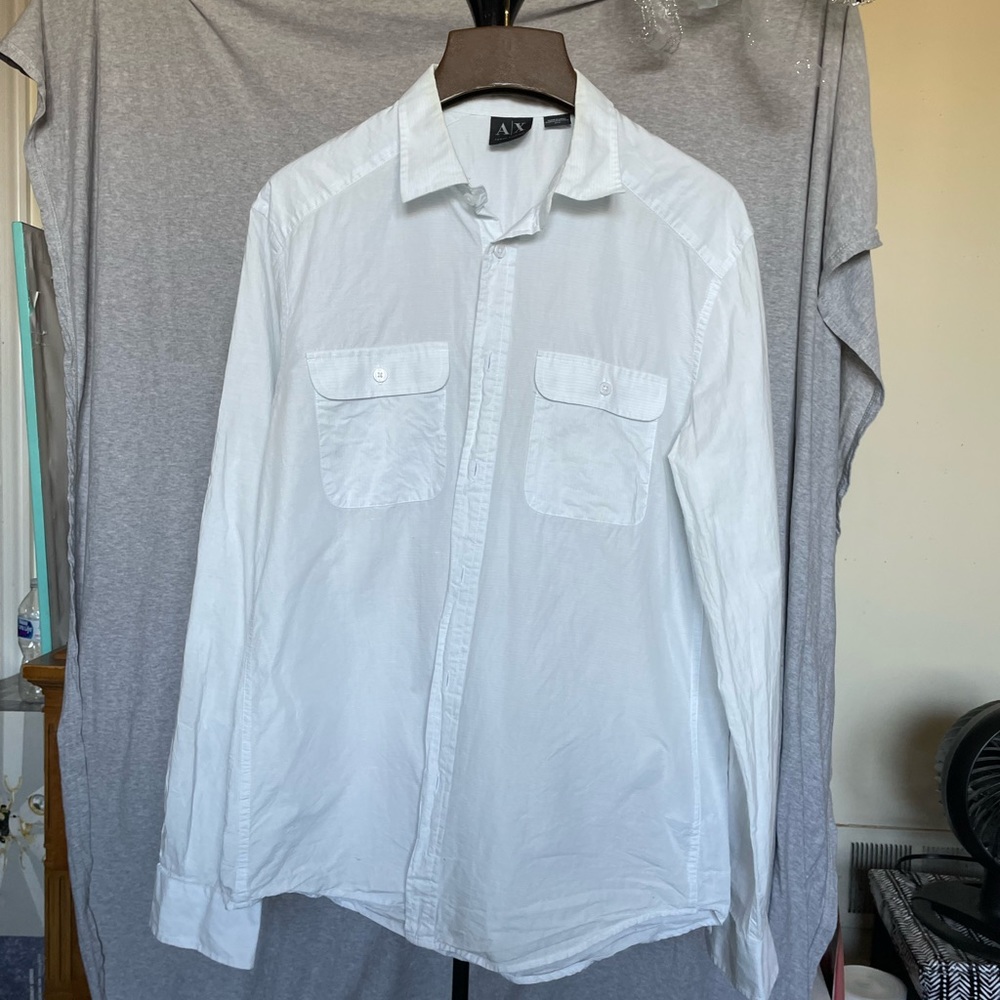 White button down